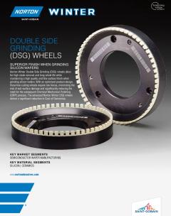 Norton Winter Double Side Grinding (DSG) Wheels
